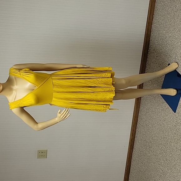 Rachel Pally mustard wrap dress sz medium - Picture 1 of 5
